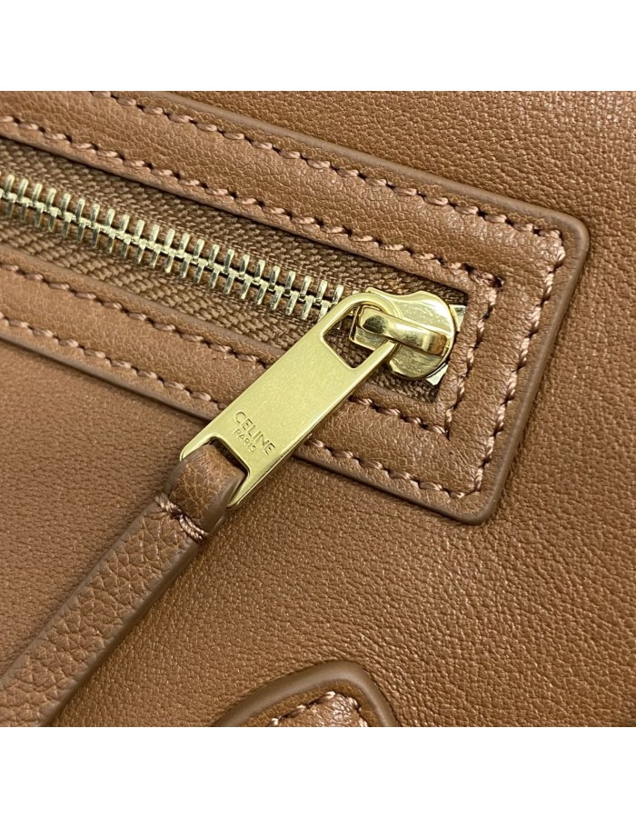LUGGAGE PICCOLA IN MORBIDA PELLE DI AGNELLO LUCIDA CELINE