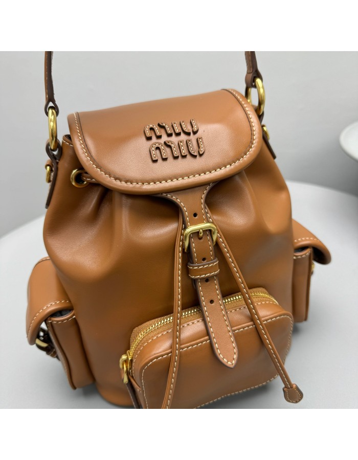 Zaino in pelle MIUMIU