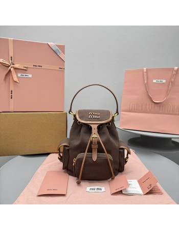 Zaino in canvas e pelle MIUMIU