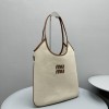 Borsa Ivy in canvas e pelle MIUMIU