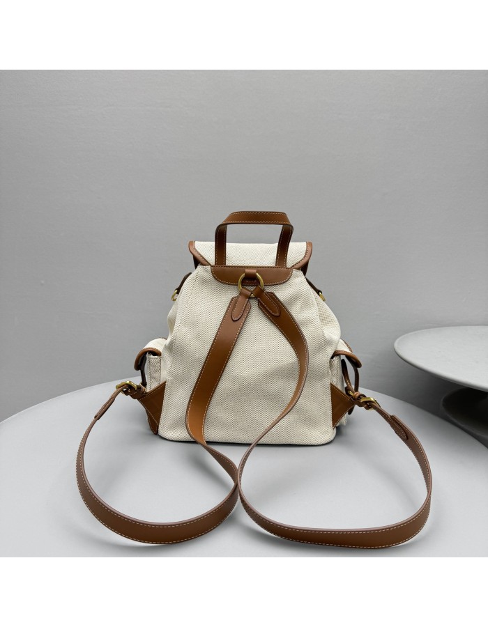 Zaino in canvas e pelle MIUMIU
