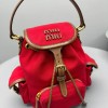 Zaino in canvas e pelle MIUMIU