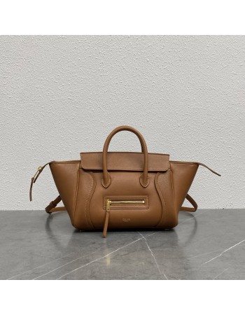 LUGGAGE PICCOLA IN MORBIDA PELLE DI AGNELLO LUCIDA CELINE