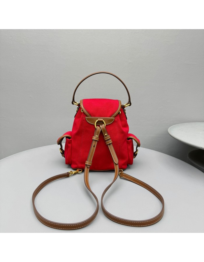Zaino in canvas e pelle MIUMIU