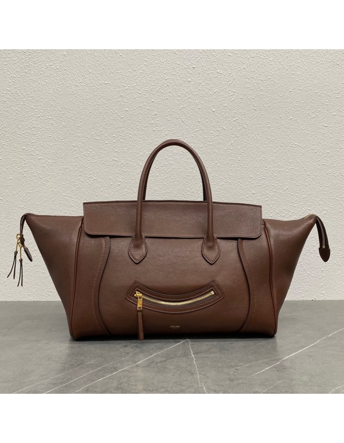 LUGGAGE IN MORBIDA PELLE DI AGNELLO LUCIDA CELINE
