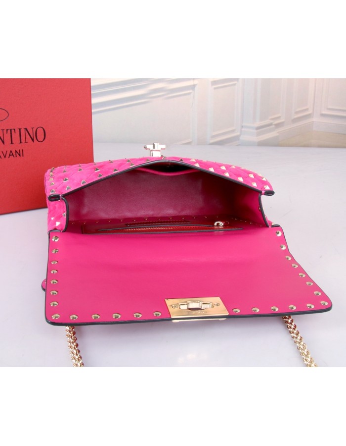 Borsa Media Rockstud Spike In Suede VALENTINO