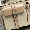 Borsa shopping Prada Route large in canvas e pelle PRADA