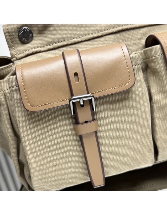 Borsa shopping Prada Route large in canvas e pelle PRADA