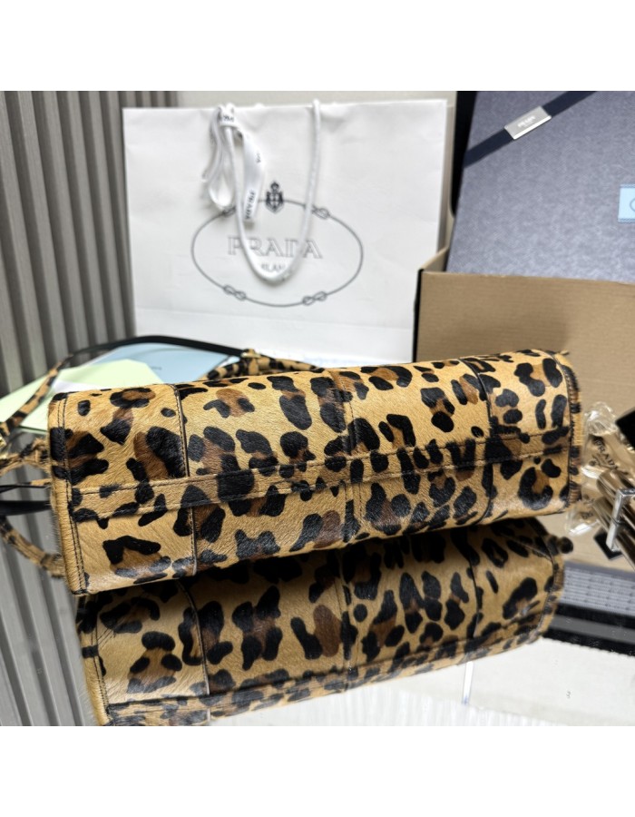 Borsa a mano Prada Bonnie medium in pelle stampata PRADA