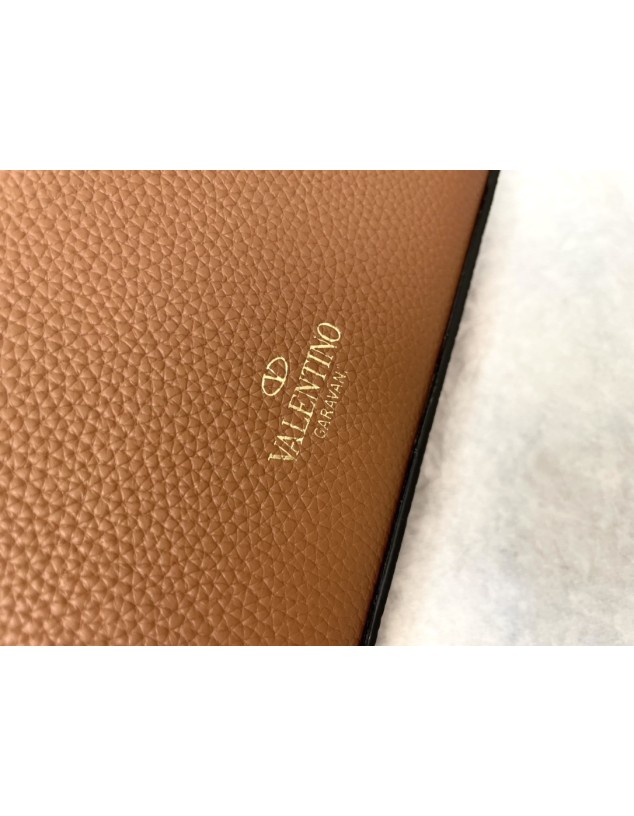 Borsa Piccola A Tracolla Rockstud In Vitello Granato VALENTINO