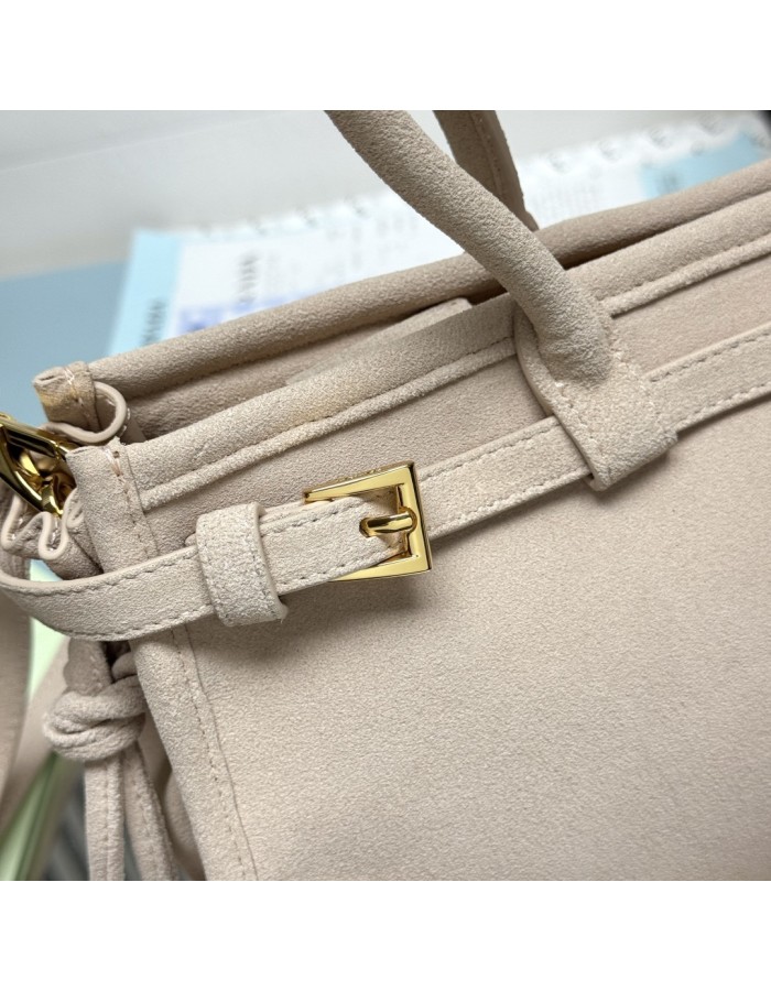 Borsa a mano Prada Bonnie medium in pelle scamosciata PRADA