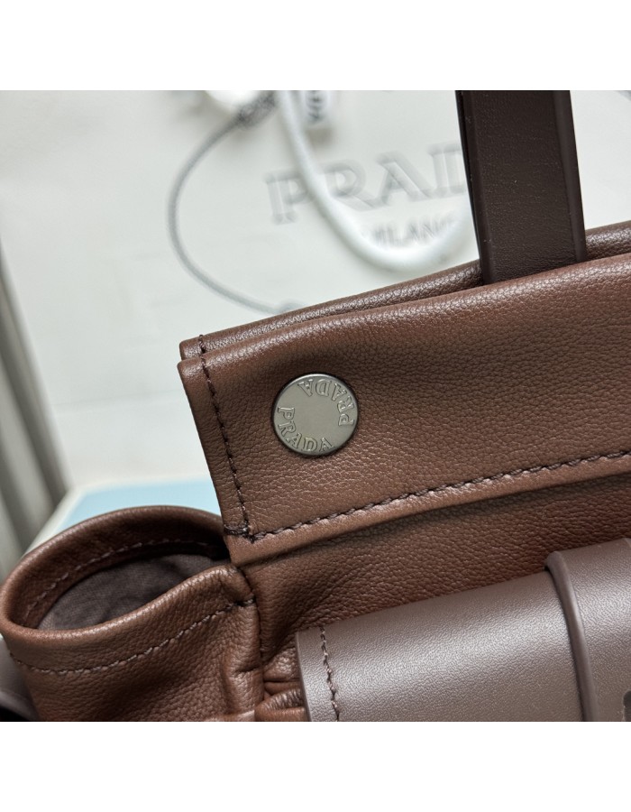 Borsa shopping Prada Route medium in pelle PRADA