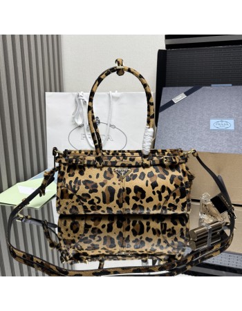 Borsa a mano Prada Bonnie medium in pelle stampata PRADA