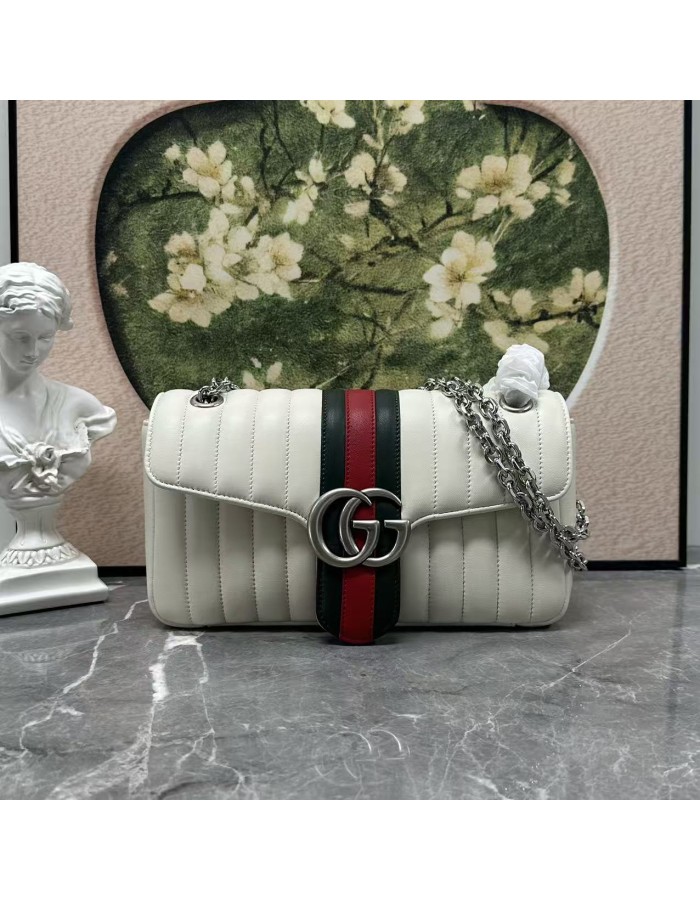 Borsa a spalla Jetset GG Marmont misura media GUCCI