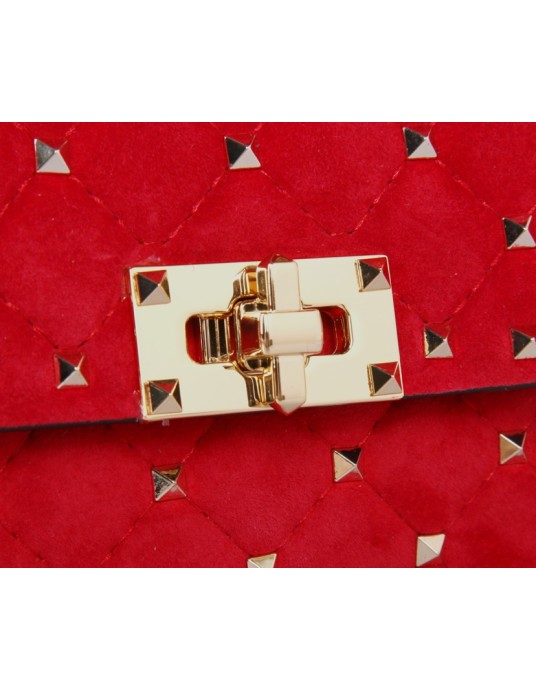 Borsa Piccola Rockstud Spike In Suede VALENTINO