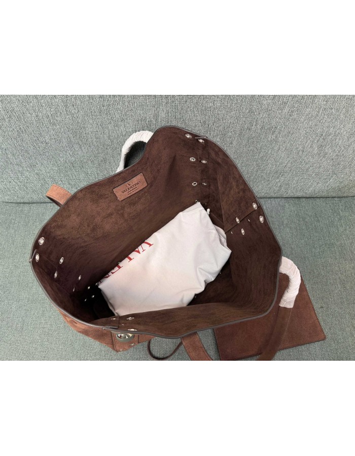 Borsa Shopping Media Nellcôte In Suede VALENTINO