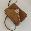 Borsa Piccola A Tracolla Rockstud In Suede VALENTINO