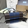 Borsa a mano Prada Bonnie small in denim e pelle PRADA