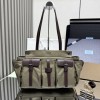 Borsa shopping Prada Route large in canvas e pelle PRADA