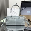 Borsa a mano Prada Bonnie medium in pelle scamosciata PRADA