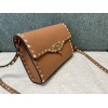 Borsa Piccola A Tracolla Rockstud In Vitello Granato VALENTINO