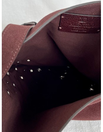 Borsa A Spalla Nellcôte In Suede Con Frange VALENTINO