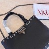 Mini Borsa Shopping Rockstud In Vitello Granato VALENTINO
