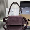 Borsa a spalla Prada Explore medium in pelle scamosciata PRADA