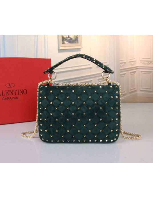 Borsa Media Rockstud Spike In Suede VALENTINO