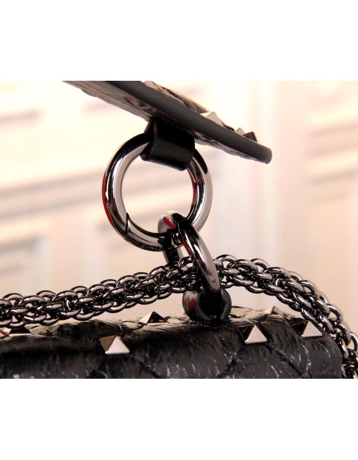 Borsa Media Rockstud Spike In Capretto VALENTINO