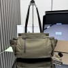 Borsa shopping Prada Route large in canvas e pelle PRADA