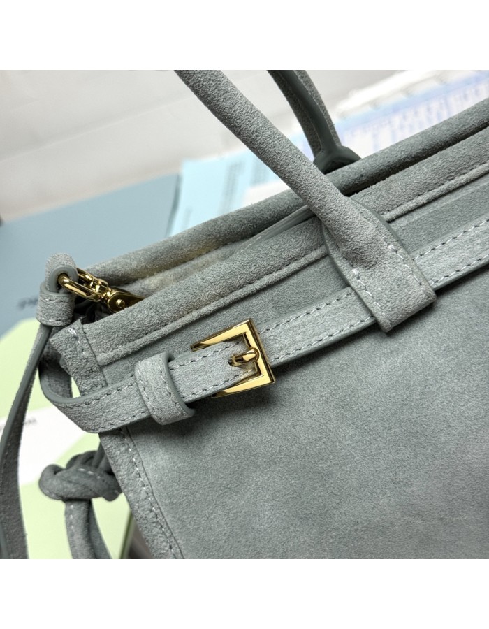 Borsa a mano Prada Bonnie medium in pelle scamosciata PRADA