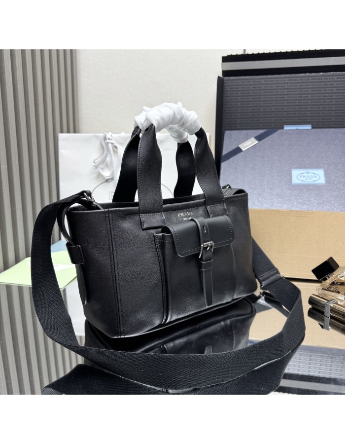 Borsa shopping Prada Route medium in pelle PRADA