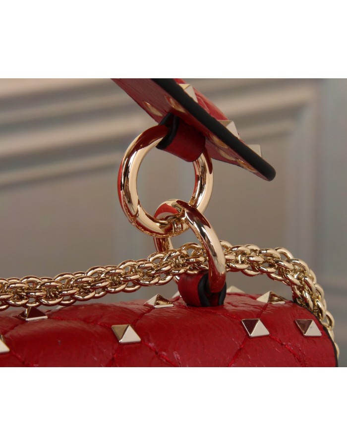 Borsa Media Rockstud Spike In Capretto VALENTINO