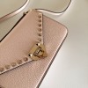 Borsa Piccola A Tracolla Rockstud In Vitello Granato VALENTINO
