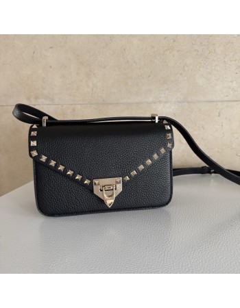 Borsa Piccola A Tracolla Rockstud In Vitello Granato VALENTINO