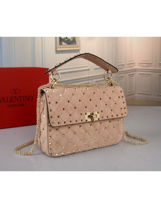 Borsa Media Rockstud Spike In Suede VALENTINO