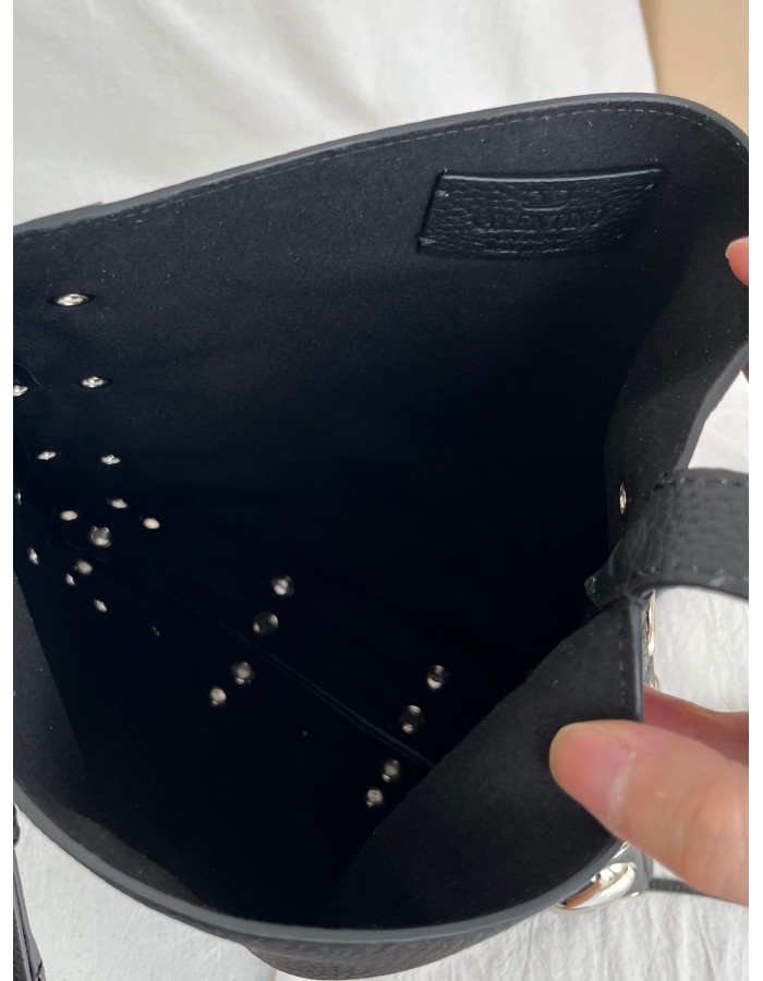 Borsa A Spalla Nellcôte In Pelle Con Frange VALENTINO