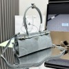 Borsa a mano Prada Bonnie medium in pelle scamosciata PRADA