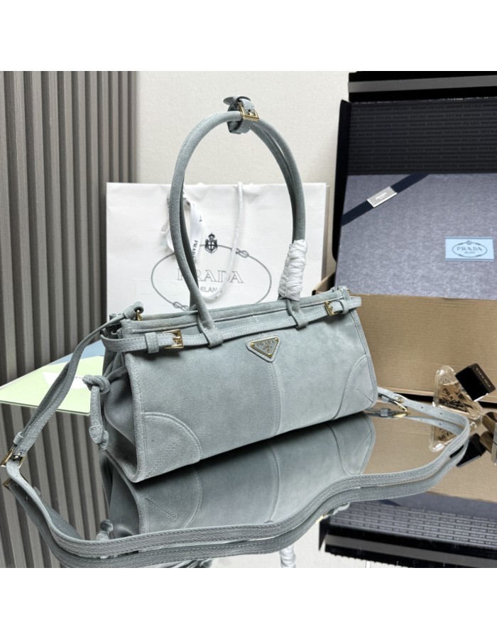 Borsa a mano Prada Bonnie medium in pelle scamosciata PRADA
