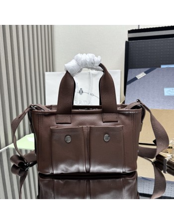 Borsa shopping Prada Route medium in pelle PRADA