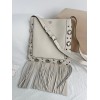 Borsa A Spalla Nellcôte In Pelle Con Frange VALENTINO
