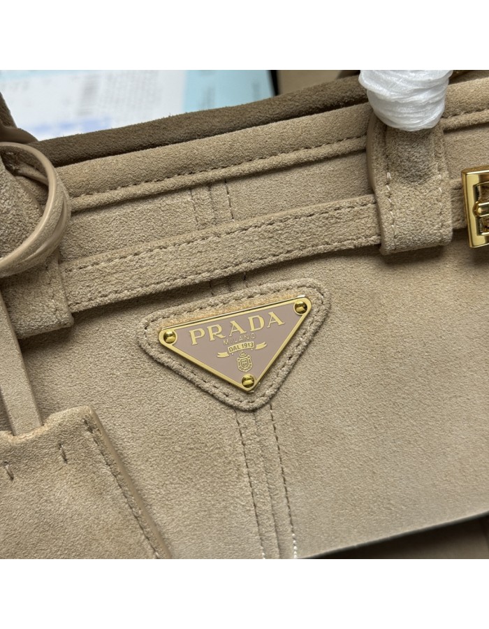 Borsa a mano Prada Bonnie mini in pelle scamosciata PRADA