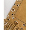 Borsa A Spalla Nellcôte In Suede Con Frange VALENTINO