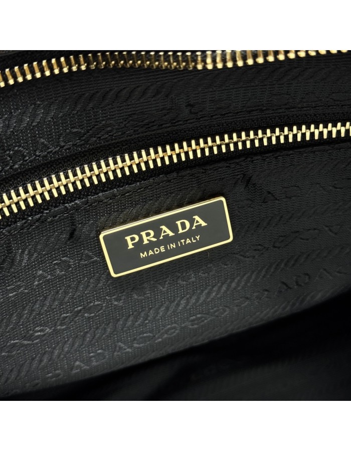 Borsa a mano Prada Bonnie large in pelle stampata PRADA