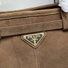 Borsa a mano Prada Bonnie large in pelle scamosciata PRADA