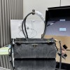 Borsa a mano Prada Bonnie medium in pelle scamosciata PRADA