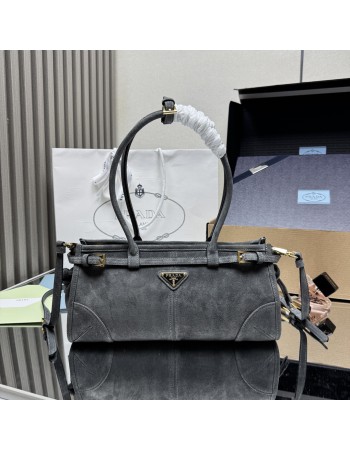 Borsa a mano Prada Bonnie medium in pelle scamosciata PRADA