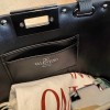 Mini Borsa Shopping Rockstud In Vitello Granato VALENTINO