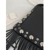 Borsa A Spalla Piccola  Nellcôte In Pelle Con Frange VALENTINO